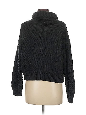 Woven Heart Turtleneck Sweater (view 2)