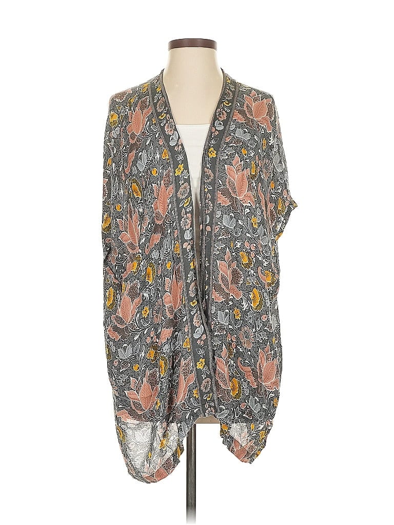 Ann Taylor LOFT Gray Kimono Size XS - photo 1
