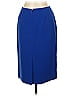 Le Suit 100% Polyester Solid Blue Formal Skirt Size 10 - photo 2