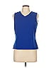 Le Suit 100% Polyester Blue Sleeveless Top Size 10 - photo 1