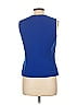 Le Suit 100% Polyester Blue Sleeveless Top Size 10 - photo 2