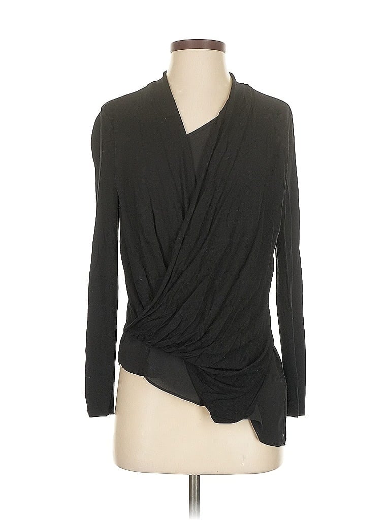 Pre-owned Vince Camuto Long Sleeve Blouse In Black