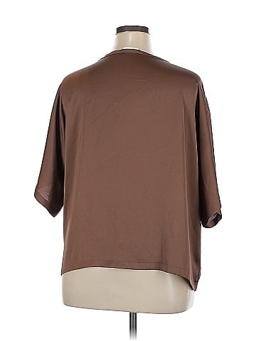 R | Label Short Sleeve Blouse (view 2)