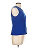 Le Suit 100% Polyester Blue Sleeveless Top Size 10 - photo 3