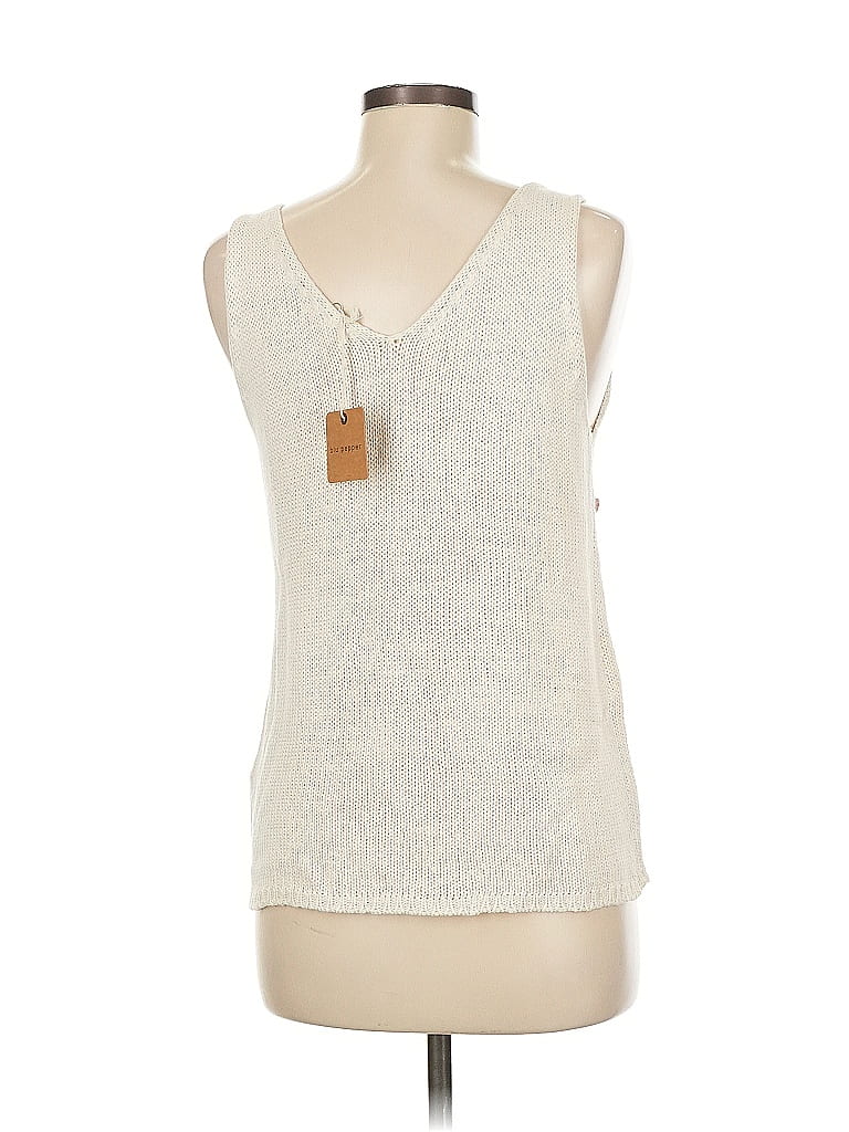 Blu Pepper 100% Acrylic Ivory Sleeveless Top Size M - photo 1