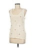 Blu Pepper 100% Acrylic Ivory Sleeveless Top Size M - photo 2