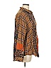 Johnny Was Brown Tan Long Sleeve Button-Down Shirt Size XL - photo 3