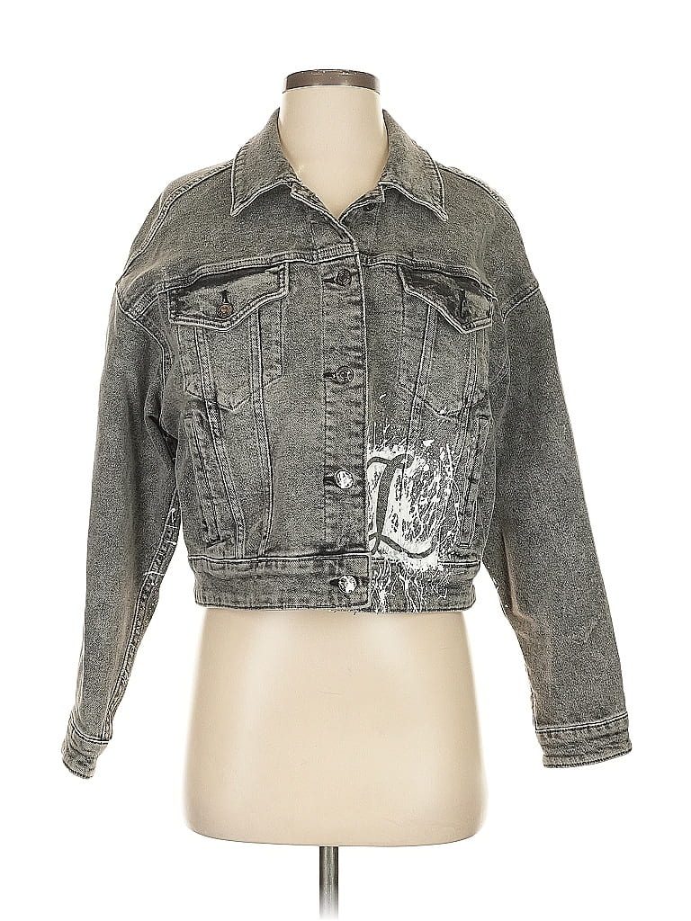 WILD FABLE Pre-owned Denim Jacket In Gray