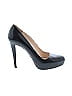 Prada 100% Leather Black Heels Size EU 38 - photo 1