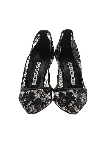 Manolo Blahnik Lace Heels (view 2)