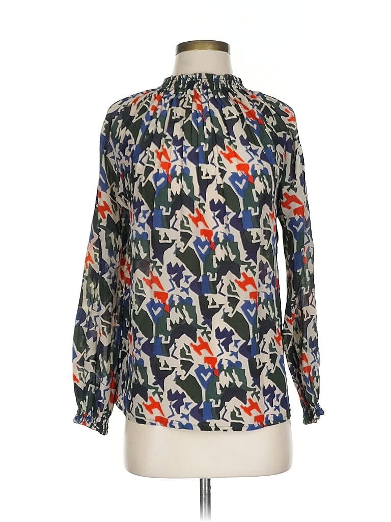 Pre-owned Rungolee Long Sleeve Blouse In Blue