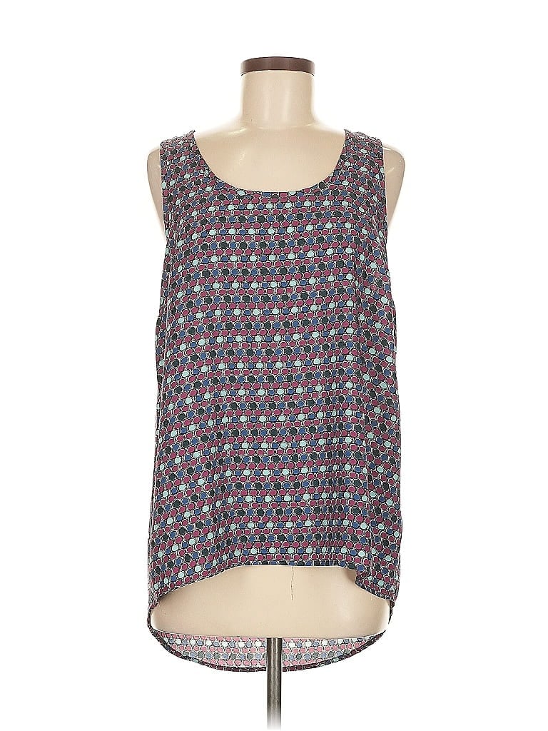 Pleione 100% Polyester Gray Sleeveless Top Size M - photo 1