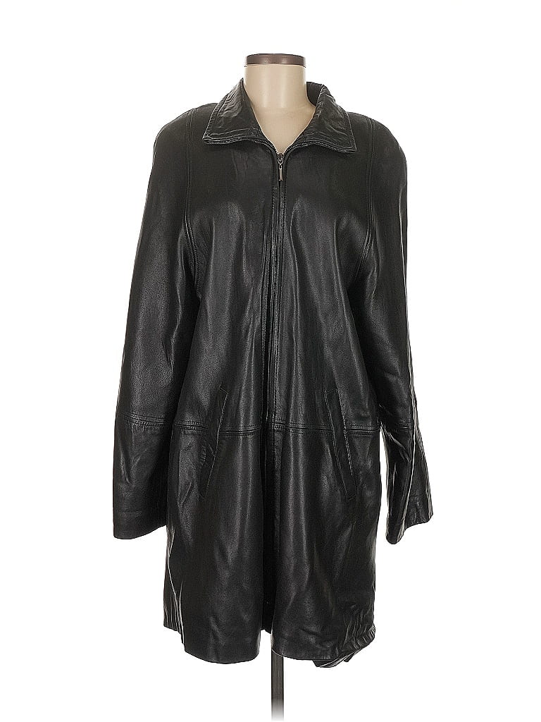 Izzy 100% Polyester Black Coat Size M - photo 1