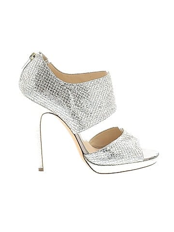 Jimmy Choo Alana Glitter Heels (view 1)