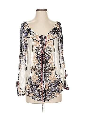 Hale Bob 3/4 Sleeve Silk Top (view 1)