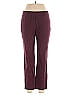 Zac & Rachel Houndstooth Burgundy Casual Pants Size 10 - photo 1