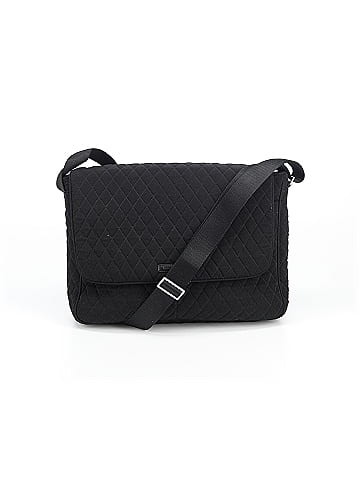 Vera Bradley Classic Black Essential Messenger Bag (view 1)