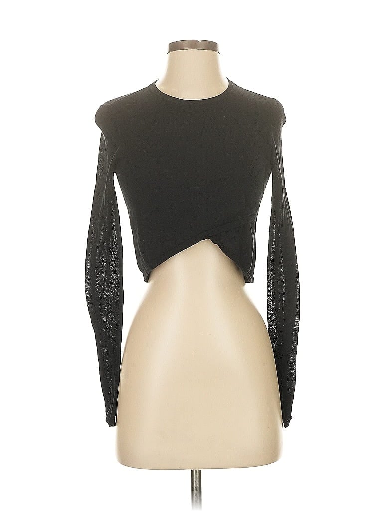 Pre-owned Bcbgmaxazria Pullover Sweater In Black