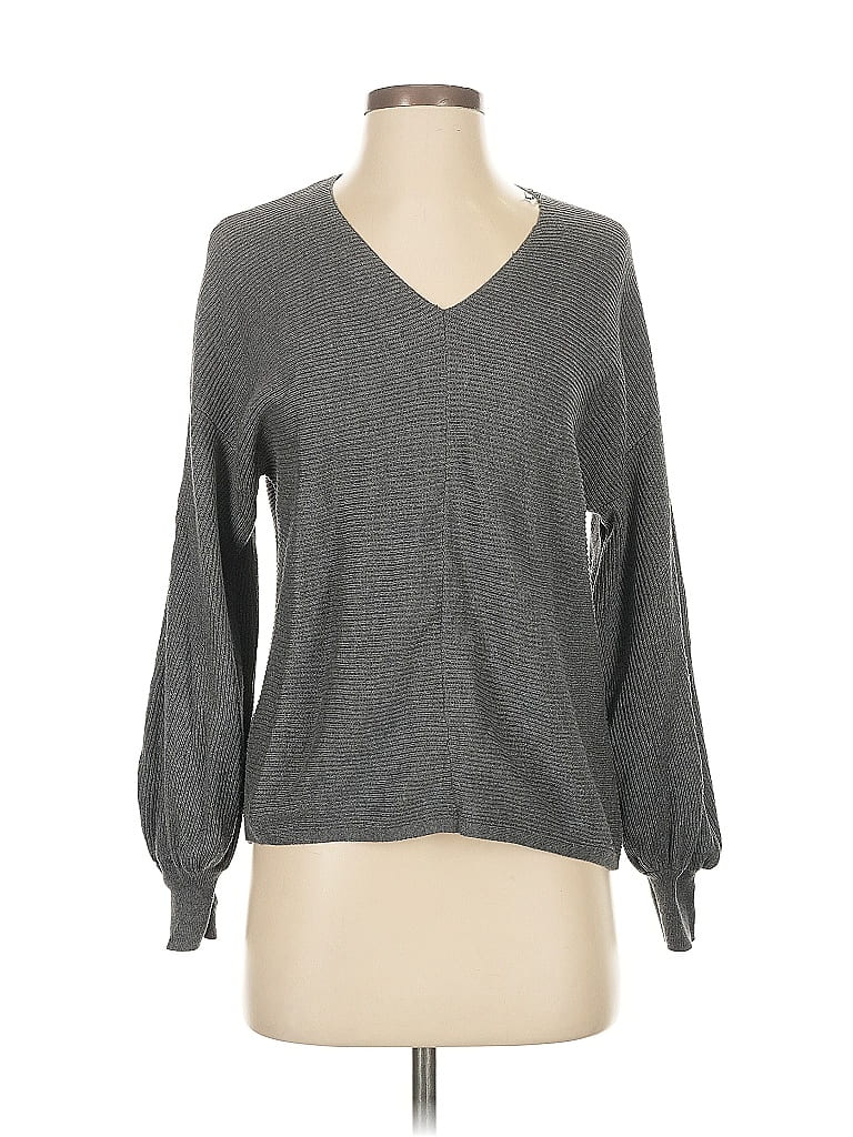 Pre-owned 1.state Pullover Sweater In Gray