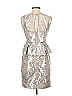 Adrianna Papell 100% Polyester Metallic Silver Cocktail Dress Size 2 (petite) - photo 2
