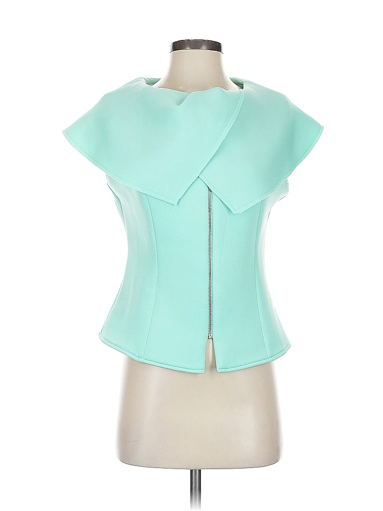 Gracia Teal Sleeveless Blouse Size S - photo 1