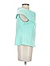 Gracia Teal Sleeveless Blouse Size S - photo 3