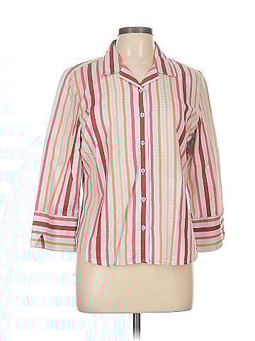 Faconnable 3/4 Sleeve Button-Down Shirt (view 1)