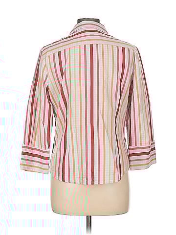 Faconnable 3/4 Sleeve Button-Down Shirt (view 2)