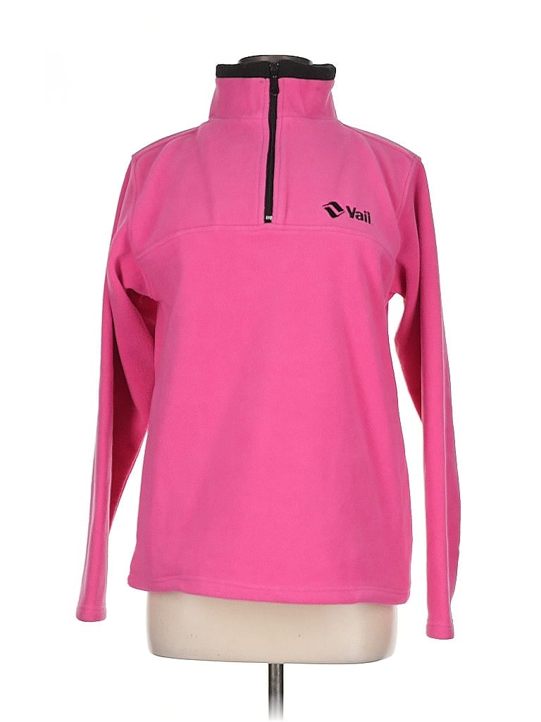 Pre-owned Assorted Brands Fleece Jacket In Pink