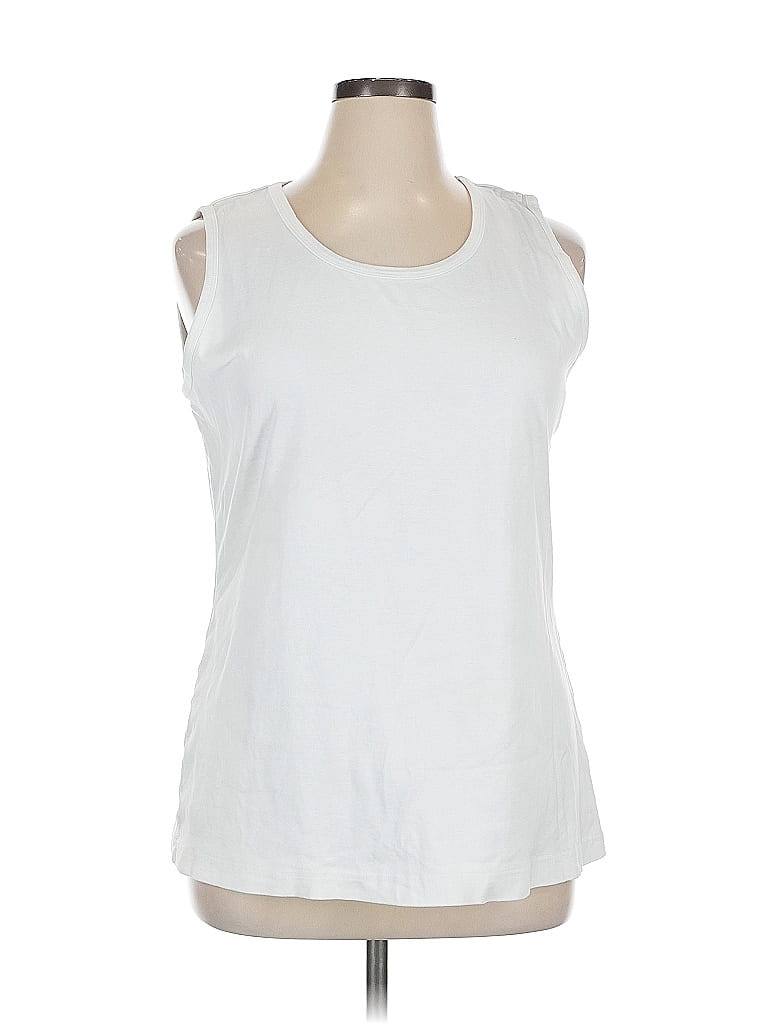 Duluth Trading Co. 100% Cotton White Sleeveless T-Shirt Size XL - photo 1