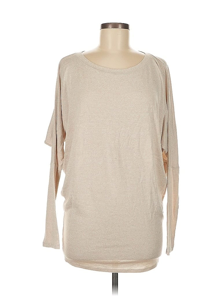 Pre-owned Assorted Brands 3/4 Sleeve T-shirt In Brown