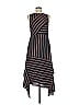 Chelsea28 100% Polyester Stripes Black Casual Dress Size M - photo 1