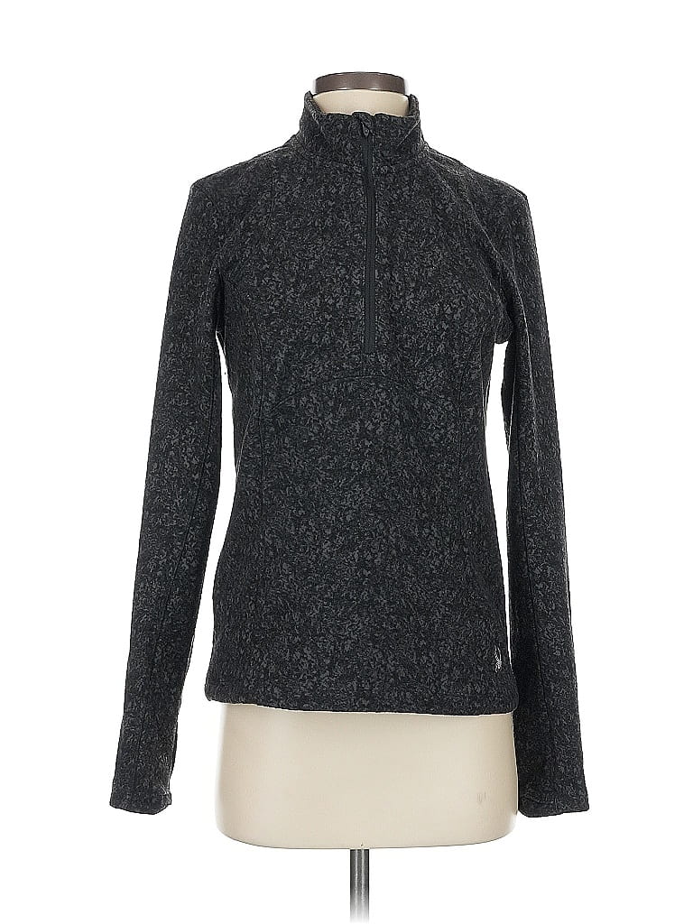 Pre-owned Spyder Fleece Jacket In Black
