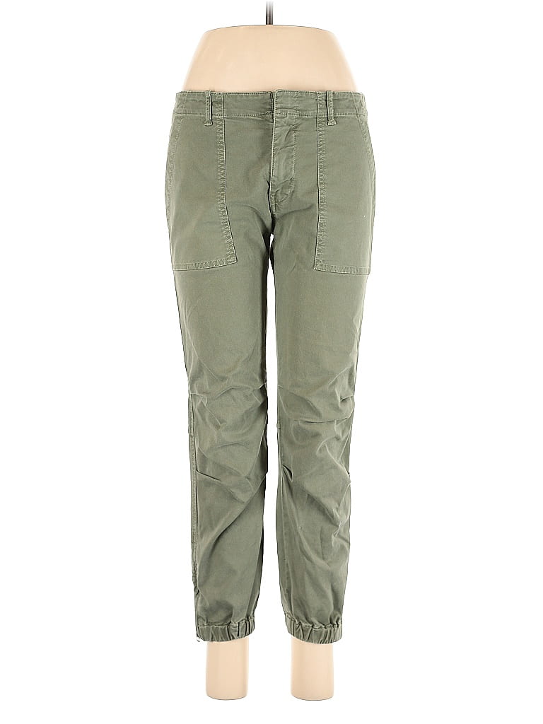 Nili Lotan Solid Green Casual Pants Size 6 - photo 1
