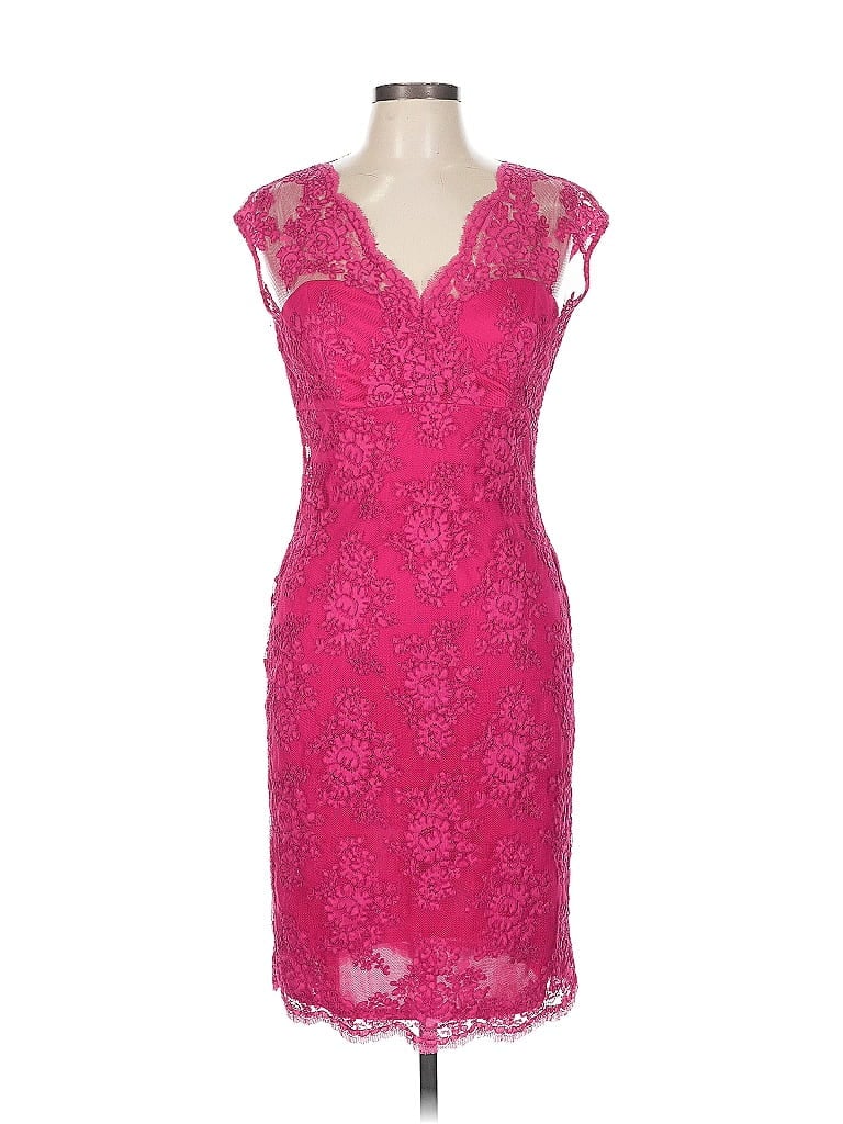David Meister 100% Polyester Pink Cocktail Dress Size 8 - photo 1