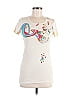 Scrapbook 100% Cotton Floral Ivory Short Sleeve T-Shirt Size L - photo 1