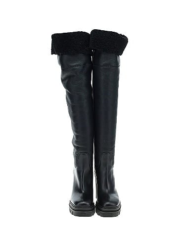 Giuseppe Zanotti Shearling Over the Knee Boots (view 2)