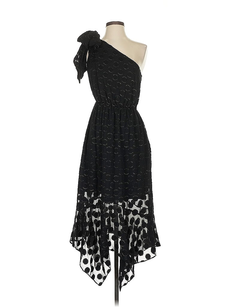 ML Monique Lhuillier 100% Polyester Black Cocktail Dress Size 4 - photo 1