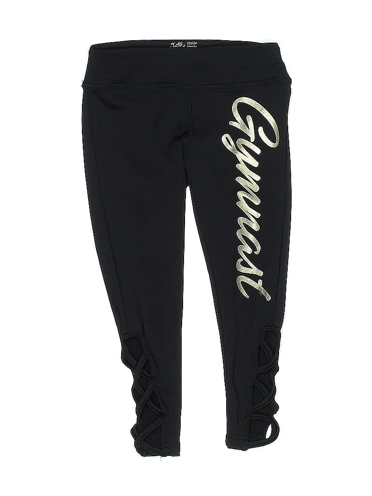 Justice Black Sweatpants Size 5 (big kids) - photo 1