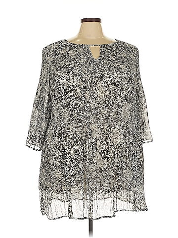 Roaman's 3/4 Sleeve Blouse (view 1)