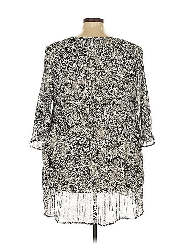 Roaman's 3/4 Sleeve Blouse (view 2)
