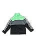 Adidas 100% Polyester Color Block Green Track Jacket Size 2T - photo 1