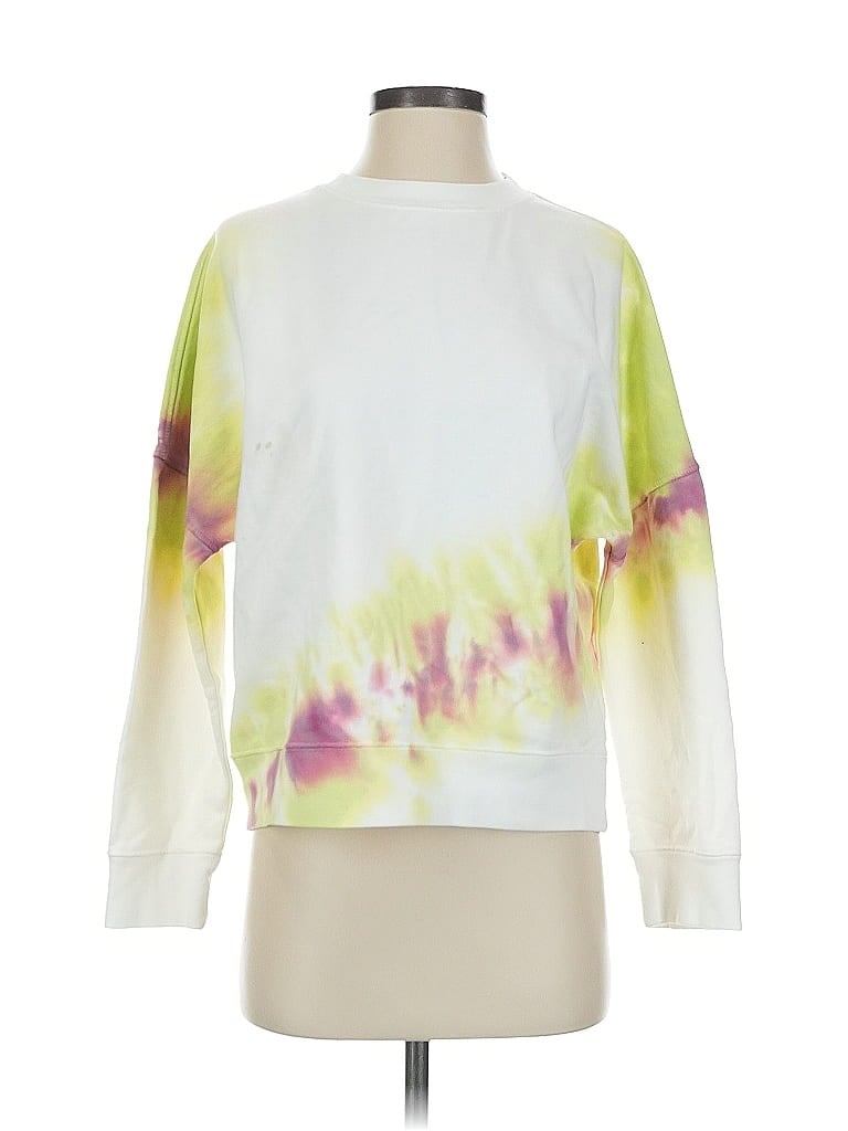 Pre-owned Something Navy Sweatshirt In White