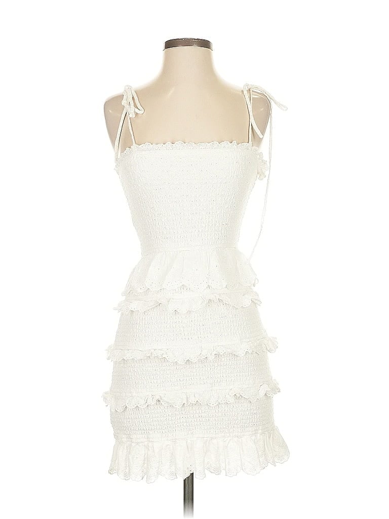 Storia 100% Cotton White Cocktail Dress Size S - photo 1