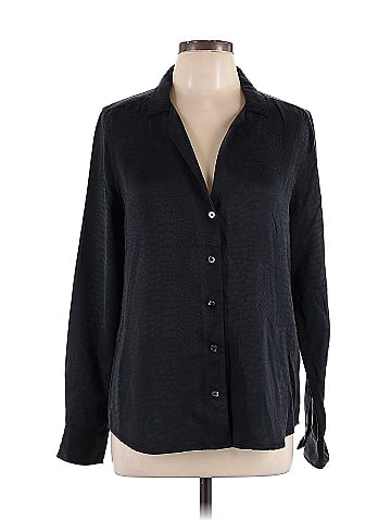 Equipment Long Sleeve Silk Top (view 1)