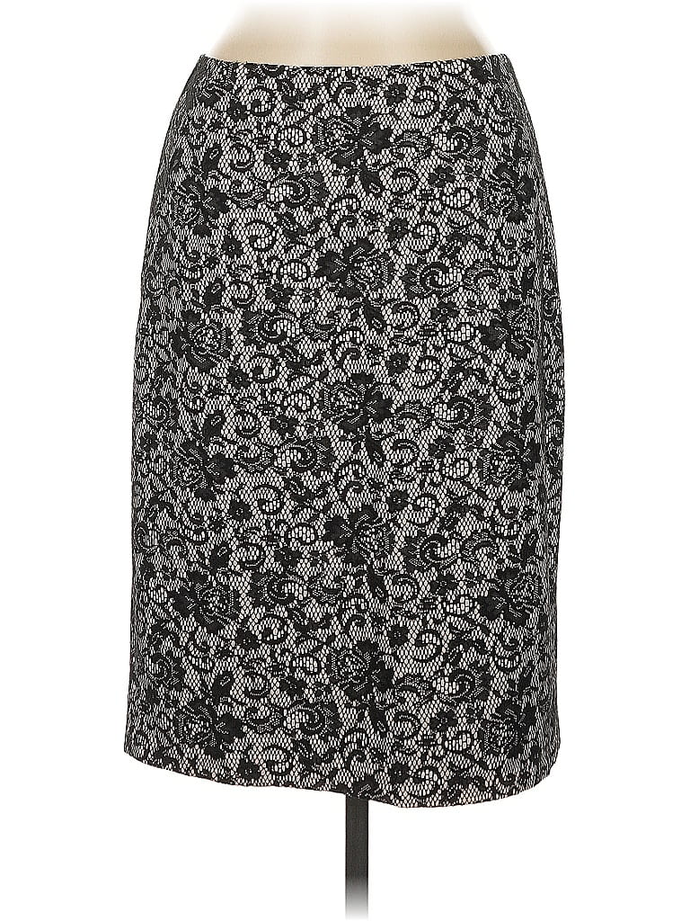 Pre-owned Kay Unger Formal Skirt In Gray