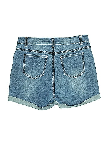 Blue Savvy Denim Shorts (view 2)
