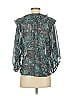 Anthropologie 100% Polyester Teal 3/4 Sleeve Blouse Size XS - photo 2