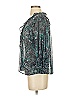 Anthropologie 100% Polyester Teal 3/4 Sleeve Blouse Size XS - photo 5