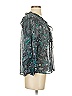 Anthropologie 100% Polyester Teal 3/4 Sleeve Blouse Size XS - photo 4